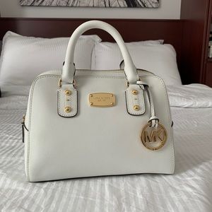 Michael Kors White Logo Handbag